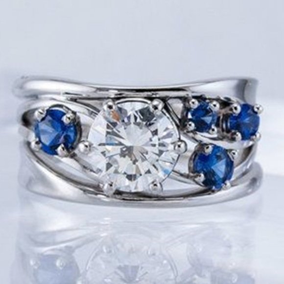 🎁 Fashion Wave Stackable Beautiful Zircon Trendy Rings for Women, PD347 - Picture 3 of 4